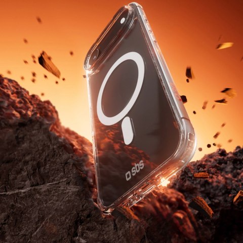 Etui SBS Extreme Mag z technologią D3O na iPhone 17 Air - przezroczyste