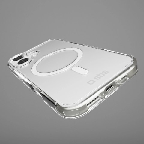 Etui SBS Extreme Mag z technologią D3O na iPhone 17 - przezroczyste