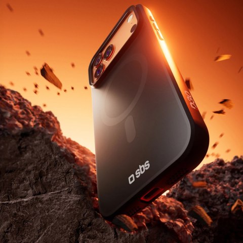 Etui SBS Full Active Mag z technologią D3O na iPhone 17 Pro Max - czarne