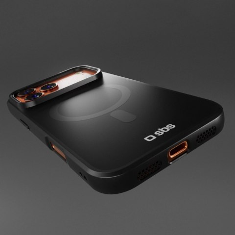 Etui SBS Full Active Mag z technologią D3O na iPhone 17 Pro Max - czarne
