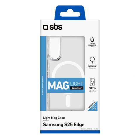 Etui SBS Light Mag na Samsung Galaxy S25 Edge - przezroczyste