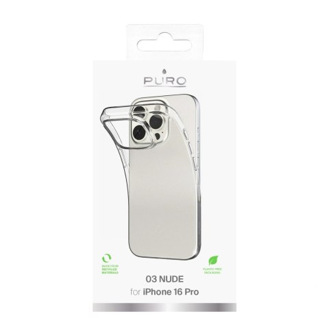 Etui silikonowe Puro 03 Nude do iPhone 16 Pro - przezroczyste