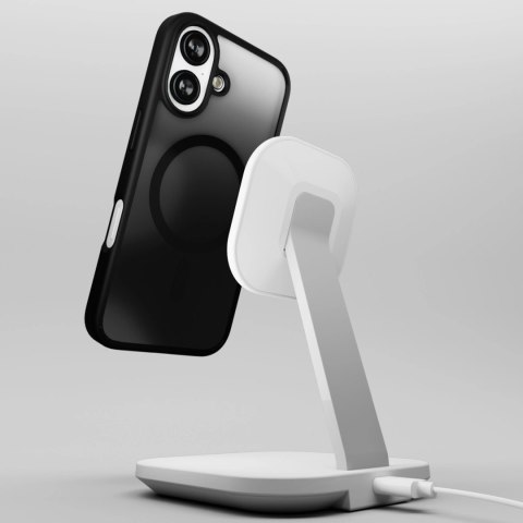 Etui silikonowe Puro Gradient MagSafe do iPhone 16 Plus - czarne