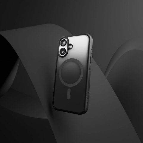 Etui silikonowe Puro Gradient MagSafe do iPhone 16 Plus - czarne