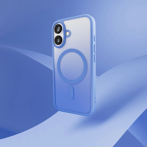 Etui silikonowe Puro Gradient MagSafe do iPhone 16 - niebieskie