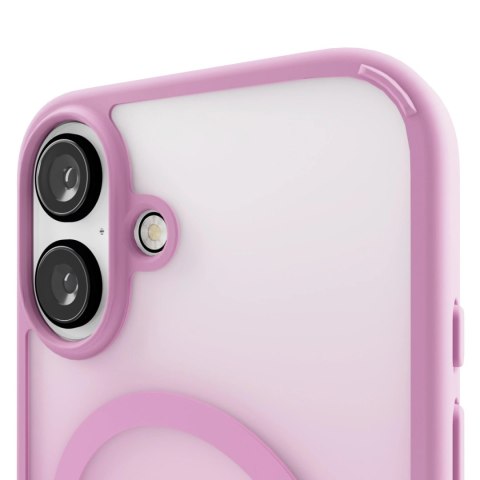 Etui silikonowe Puro Gradient MagSafe do iPhone 16 - różowe