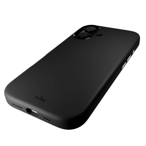 Etui silikonowe Puro Icon Mag Pro MagSafe do iPhone 16 - czarne
