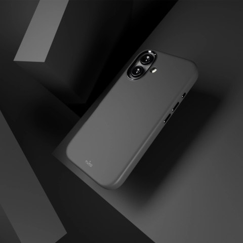 Etui silikonowe Puro Icon Mag Pro MagSafe do iPhone 16 - czarne