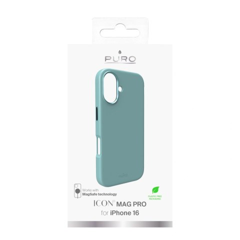 Etui silikonowe Puro Icon Mag Pro MagSafe do iPhone 16 - zielone