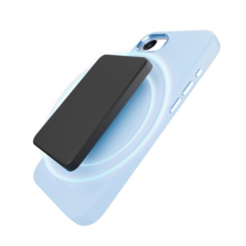 Etui silikonowe Puro Icon Mag Pro MagSafe do iPhone 16e - niebieskie
