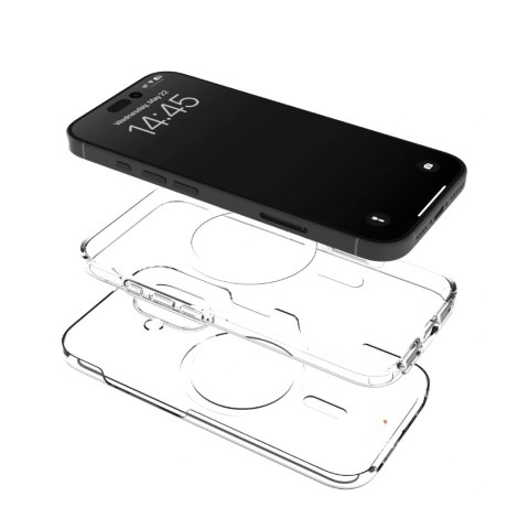 Etui silikonowe Puro Impact Clear D3O MagSafe do iPhone 16 Plus - przezroczyste