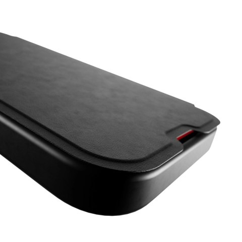 Etui skórzane Puro Book Mag MagSafe z klapką i schowkiem na karty do iPhone 16 - czarne