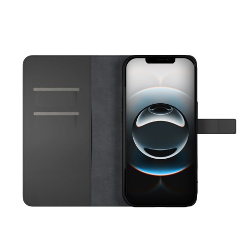 Etui z ekoskóry Puro Booklet Case z klapką i portfelem do iPhone 16e - czarne