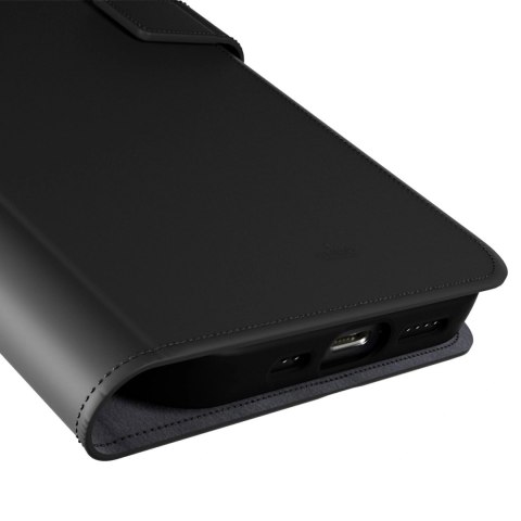 Etui z ekoskóry Puro Booklet Case z klapką i portfelem do iPhone 16e - czarne