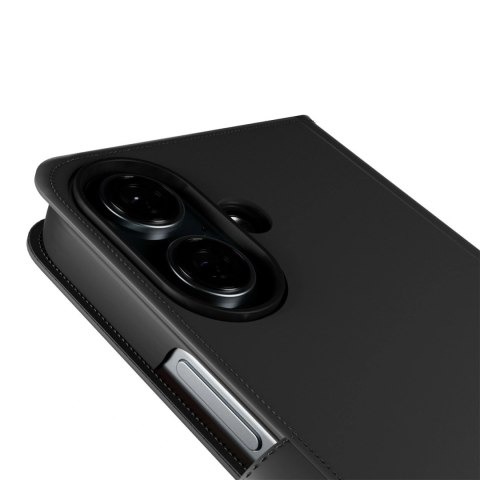 Etui z ekoskóry Puro Wallet Detachable MagSafe 2w1 z klapką i portfelem do iPhone 16 - czarne
