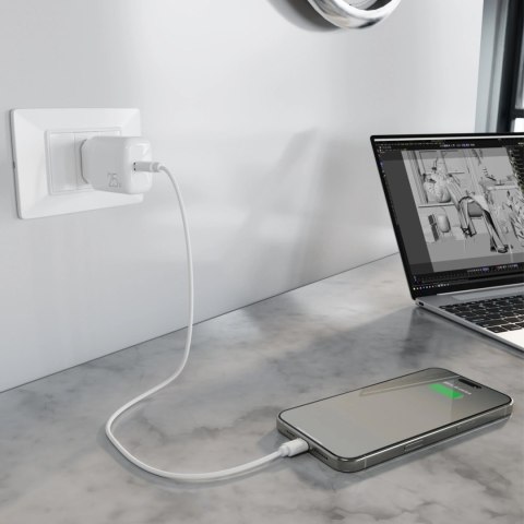 Ładowarka Puro Daily Prolite 25W USB-C Power Delivery - biała
