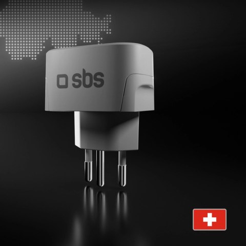 Adapter podróżny SBS CH - uniwersalny - biały