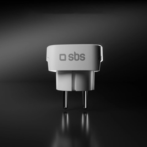 Adapter podróżny SBS Shucko/EU - uniwersalny - biały