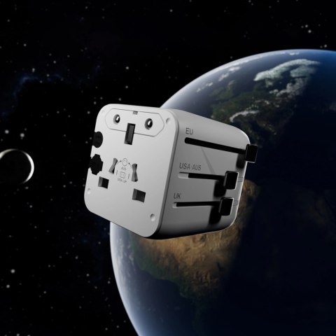 Adapter podróżny SBS TEADAPTUNI uniwersalny - biały