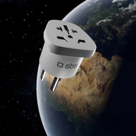 Adapter podróżny SBS US - uniwersalny - biały
