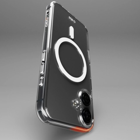 Etui SBS Extreme Mag D3O MagSafe do iPhone 16 - przezroczyste