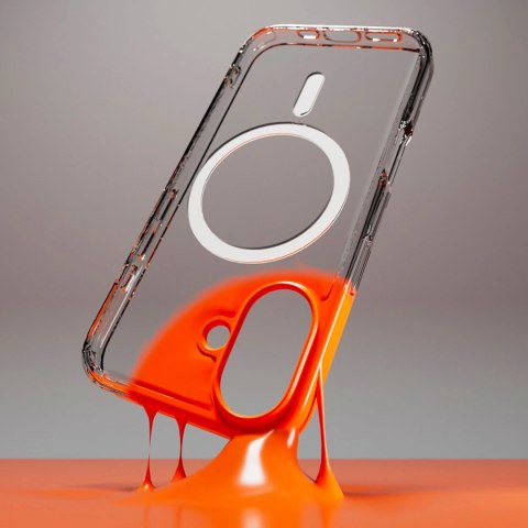 Etui SBS Extreme Mag D3O MagSafe do iPhone 16 - przezroczyste