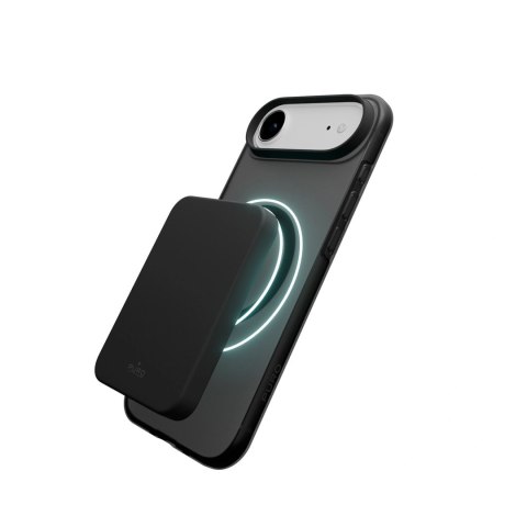Etui silikonowe Puro Daylight kompatybilne z Magsafe na iPhone 17 Air - półprzezroczyste czarne