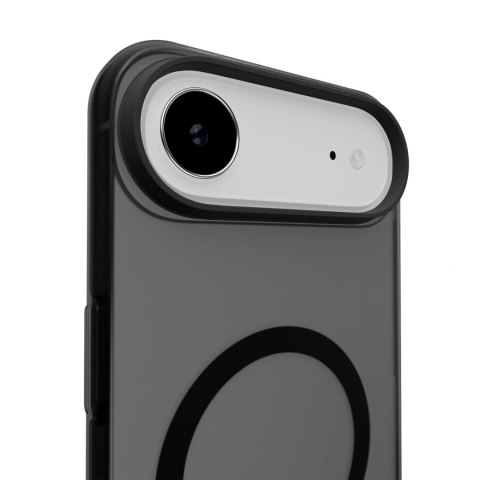 Etui silikonowe Puro Daylight kompatybilne z Magsafe na iPhone 17 Air - półprzezroczyste czarne