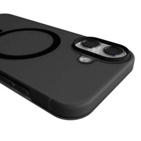 Etui silikonowe Puro Daylight kompatybilne z Magsafe na iPhone 17 - półprzezroczyste czarne