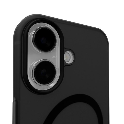 Etui silikonowe Puro Daylight kompatybilne z Magsafe na iPhone 17 - półprzezroczyste czarne