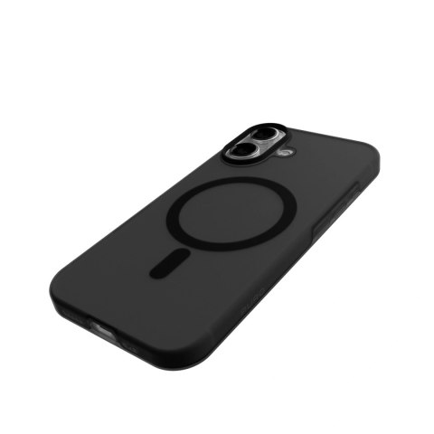 Etui silikonowe Puro Daylight kompatybilne z Magsafe na iPhone 17 - półprzezroczyste czarne