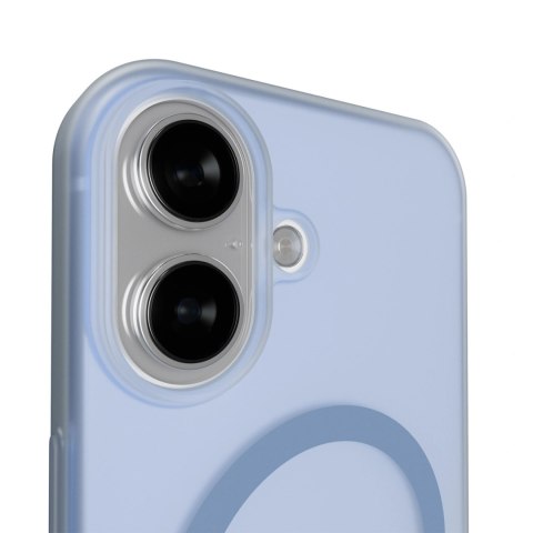 Etui silikonowe Puro Daylight kompatybilne z Magsafe na iPhone 17 - półprzezroczyste niebieskie