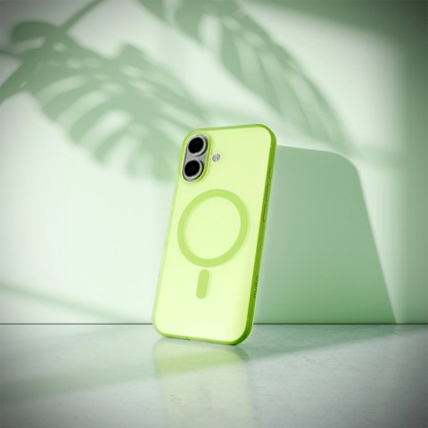 Etui silikonowe Puro Daylight kompatybilne z Magsafe na iPhone 17 - półprzezroczyste zielone