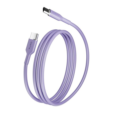 Kabel Puro ICON USB-C - USB-C 1,5m - fioletowy