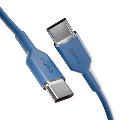 Kabel Puro ICON USB-C - USB-C 1,5m - niebieski