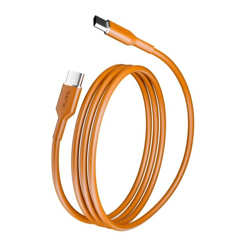 Kabel Puro ICON USB-C - USB-C 1,5m - pomarańczowy