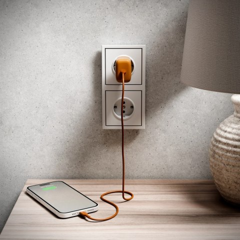 Kabel Puro ICON USB-C - USB-C 1,5m - pomarańczowy