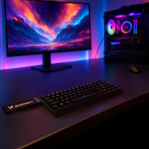 Klawiatura gamingowa Wozinsky WKGP-1165 mechaniczna podświetlana RGB - czarna