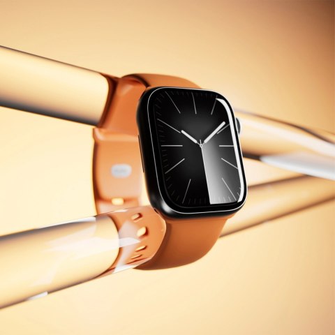 Pasek silikonowy Puro Icon do Apple Watch 44 / 45 / 46 / 49 mm - pomarańczowy