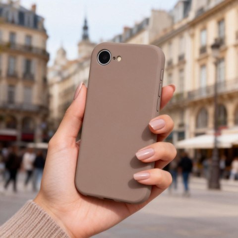 TECH-PROTECT SILICONE MAGSAFE IPHONE 16E / 17E CHOCOLATE BROWN