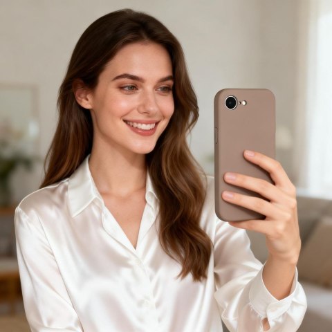 TECH-PROTECT SILICONE MAGSAFE IPHONE 16E / 17E CHOCOLATE BROWN