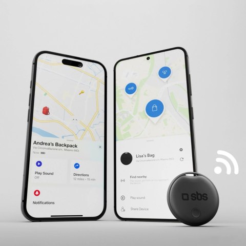 Tracker Apple+Android colore nero