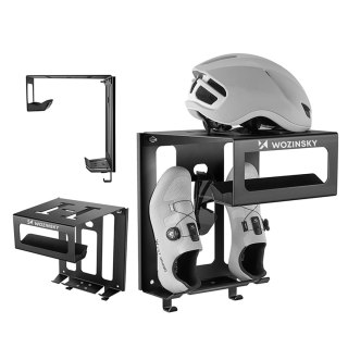 Wieszak na rower Wozinsky WSW-01S wraz z zestawem montażowym - czarny