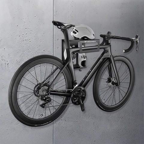 Wieszak na rower Wozinsky WSW-01S wraz z zestawem montażowym - czarny