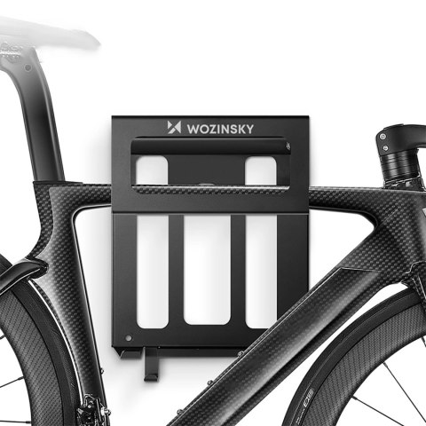 Wieszak na rower Wozinsky WSW-01S wraz z zestawem montażowym - czarny