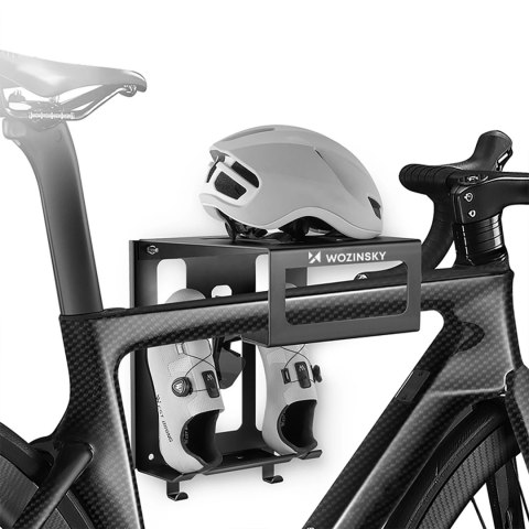 Wieszak na rower Wozinsky WSW-01S wraz z zestawem montażowym - czarny