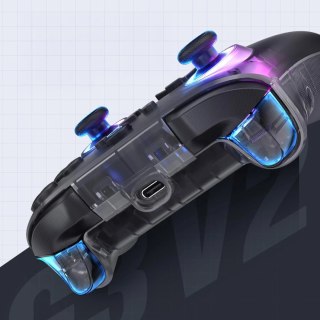 Kontroler do gier Machenike G3 V2 bezprzewodowy ze stacją ładującą - czarny