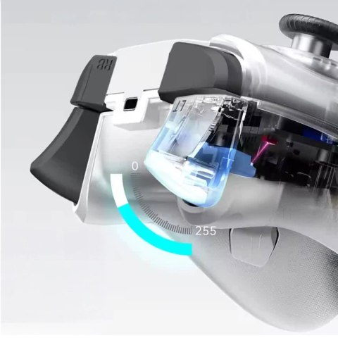 Kontroler do gier Machenike G5Pro Max bezprzewodowy ze stacją ładującą - biały