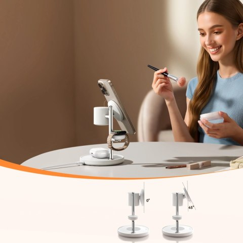 Joyroom JR-W23 Qi2 4-in-1 Wireless Charger-White