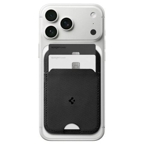 Magnetyczny portfel Spigen Slim Fold Tripod Wallet S314-2 MagSafe na telefon - czarny